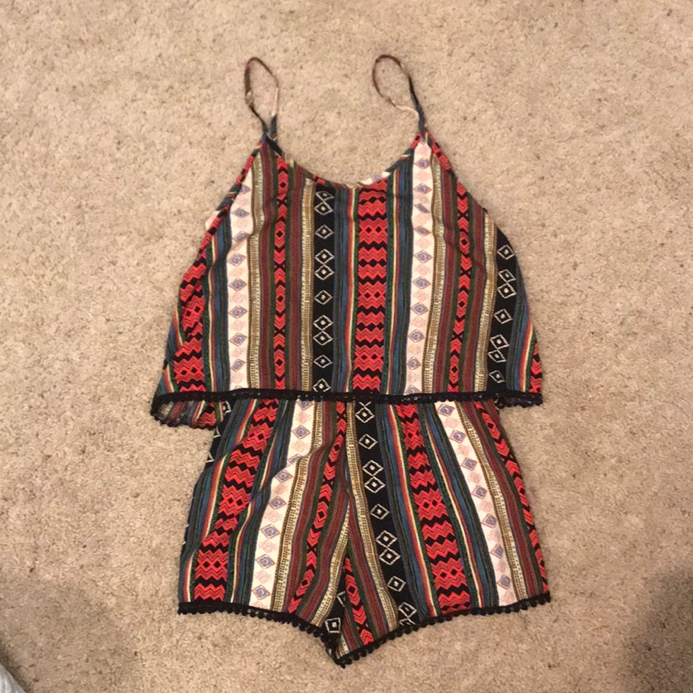 African print romper